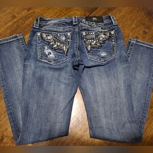 Women's Miss Me Blue Sigbature Skinny Jeans Size 26.